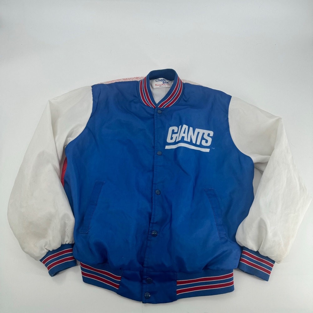 Vintage Chalk Line New York Giants Football Jacket L Pullover Coat